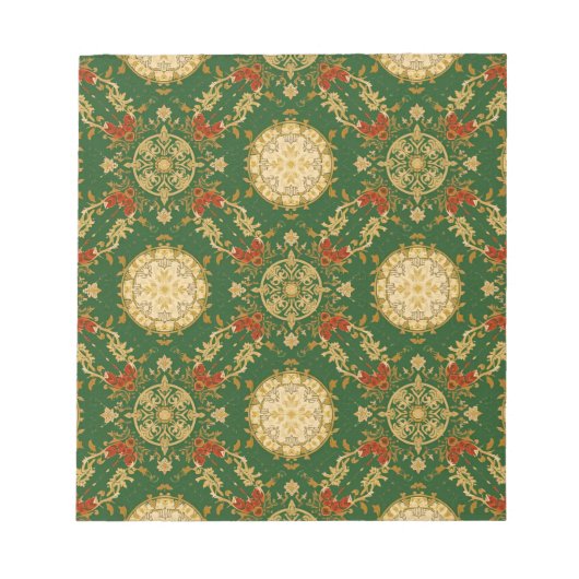 Vintage Christmas Pattern - Note Pads Notitieblok (Voorkant)