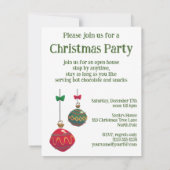 Vintage Christmas, Père Noël Atelier Invitation (Dos)