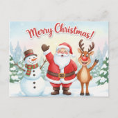 Vintage Christmas Postcard Briefkaart (Voorkant)