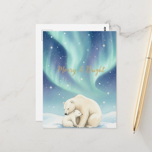 Vintage Christmas Postcard Briefkaart (Voorkant / Achterkant in situ)