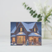Vintage Christmas Postcard Briefkaart (Staand voorkant)