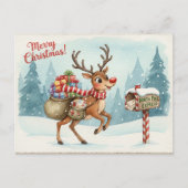 Vintage Christmas Postcard Briefkaart (Voorkant)