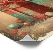 Vintage Christmas Poster (Coin)