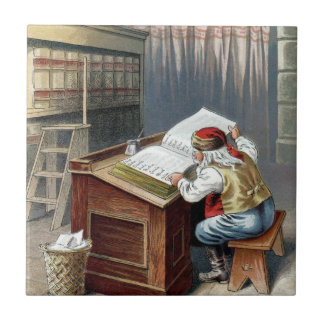 Vintage Christmas, Saint Nicholas Naughty or Nice  Tegeltje