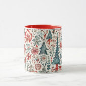 Vintage Christmas Scandinavian Design Mok (Midden)