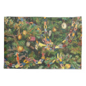 Vintage Christmas Tree Close-up Kussensloop (Achterkant)