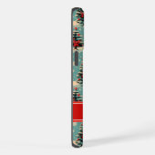 Vintage Christmas Tree Phone Case with Name (Côté droit)