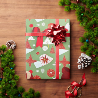 Vintage Christmas Wrapping Paper Gift Wrap Cadeaupapier