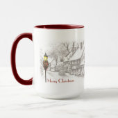 Vintage ChristmasTown Café Mug (Gauche)