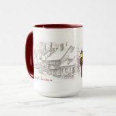 Vintage ChristmasTown Café Mug (Devant gauche)