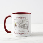 Vintage ChristmasTown Café Mug (Gauche)