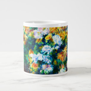 Vintage Chrysanthema van Pierre-Auguste Renoir Extra Grote Beker