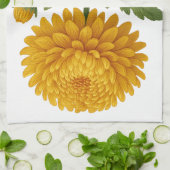 Vintage Chrysanthemum Theedoek (Gevouwen)