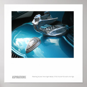 Vintage Chrysler Plymouth Hood Ornament Foto Poster