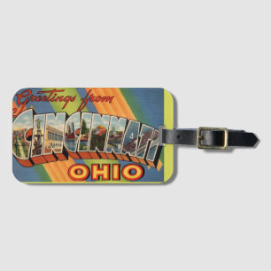 Vintage Cincinnati Groet Bagagelabel