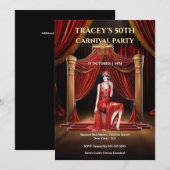 Vintage Circus 50th Birthday Invitation (Devant / Derrière)