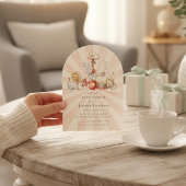 Vintage Circus Baby Shower with qr code Invitation