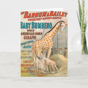 Vintage: circus Barnum & Vestingmuur - Kaart