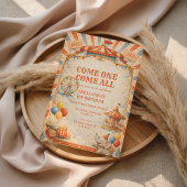 Vintage Circus Fairytale Birthday Kaart