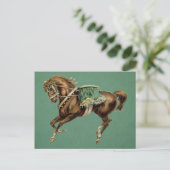 vintage circus horse briefkaart (Staand voorkant)