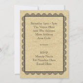 Vintage CIRCUS Party Invitation Rustique (Dos)