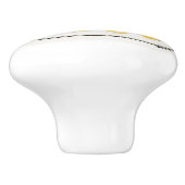 Vintage citroenmoer keramische knop (Zijkant)