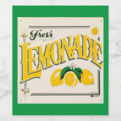 Vintage citroenmoer wijn etiket (Enkel label)