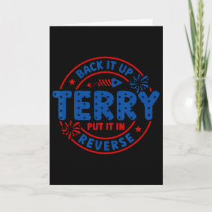 Vintage Ck It Up Terry Zet Het In Omgekeerde 4 Jul Kaart