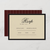 Vintage Classic Aesthetic  RSVP Kaartje (Voorkant / Achterkant)