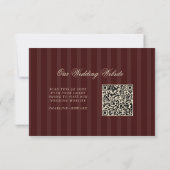 Vintage Classic Aesthetic RSVP Kaartje (Achterkant)