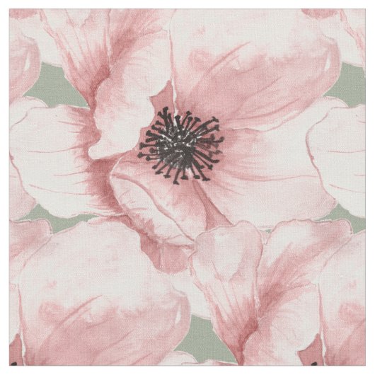 Vintage classic big pink flower tissu (Fermer)