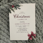 Vintage classique Soirée de Noël élégante<br><div class="desc">Classic Vintage Elegant Corporate Christmas Party Invitation Voir la collection correspondante dans notre Niche and Nest Store</div>