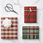 Vintage classique Tartan Plaid Christmas Papier<br><div class="desc">Classic rustique chic Vintage style vert et rouge tartan et papier de Noël Plaid pour un papier d'emballage de style champêtre nostalgique.</div>