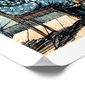 Vintage Classroom Scène Illustratie Gift Prints (Hoek)