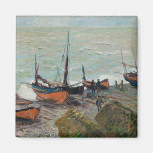 Vintage Claude Monet Vist Boats Magneet