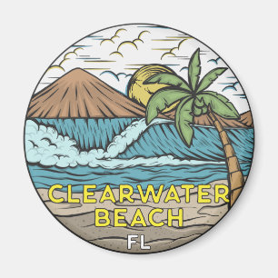 Vintage Clearwater Beach Florida Magneet
