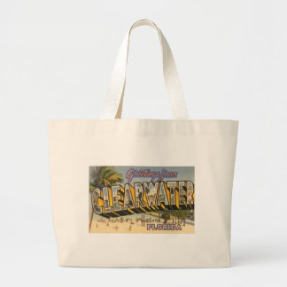 Vintage Clearwater Florida Grote Tote Bag