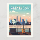 Vintage Cleveland Ohio Briefkaart (Voorkant)