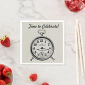 Vintage Clock Napkins Servet (Insitu)