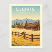 Vintage Clovis California Briefkaart (Voorkant)