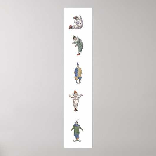 Vintage Clowns Poster (Voorkant)