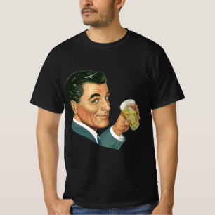 Vintage Cocktails Beverages, Man Drink Drinken T-shirt