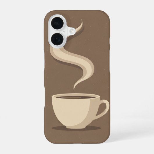 Vintage Coffee Cup iPhone 16 Hoesje (Achterkant)