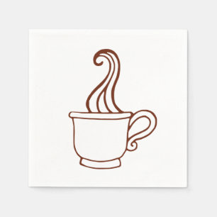 Vintage Coffee Napkins Servetten