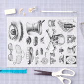 Vintage Collage Decoupage Chemist Apothecary Tissuepapier (Craft)