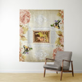 vintage collage wandkleed (In situ)