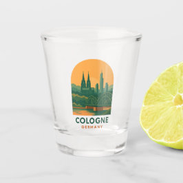 Vintage Cologne Germany Shot Glass – Retro Europe Shot Glas