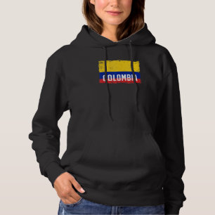 Vintage Colombia Vlag Erfgoed Colombiaanse Roots 1 Hoodie