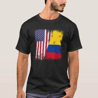 Vintage Colombiaanse vlag: Helicobia Verenigde Sta T-shirt
