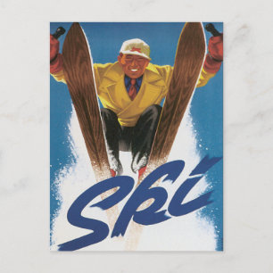 Vintage Colorado Ski Briefkaart